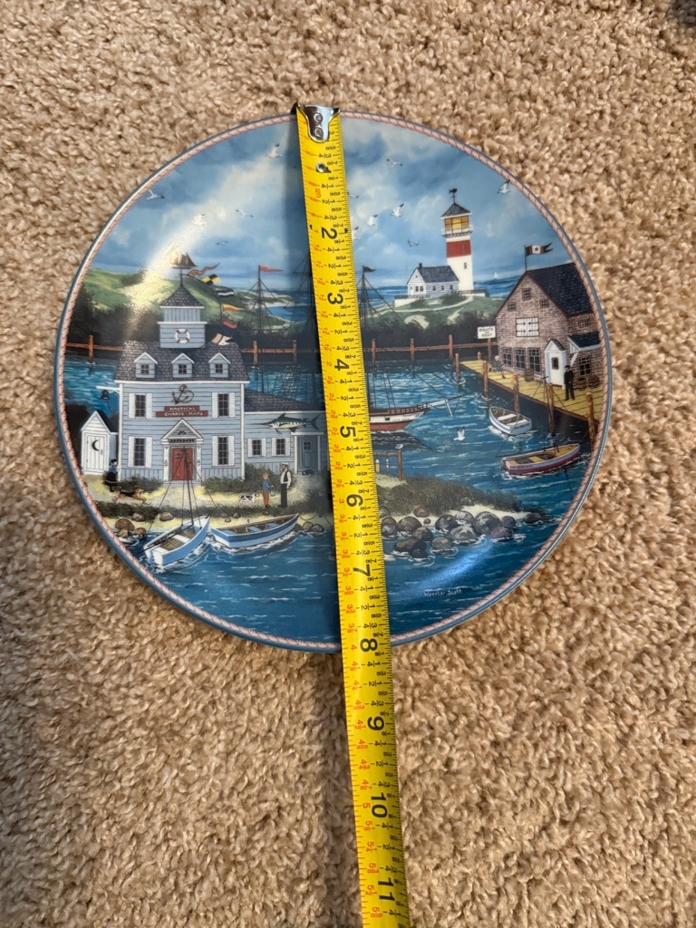 Vintage Bradford Exchange | Peaceful Harbor Jane Wooster Scott Decorative Plate - Picture 5 of 5